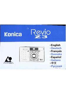 Konica Revio Z 3 manual. Camera Instructions.